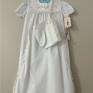 Alexis White Lace Trim Kids Casual Dress